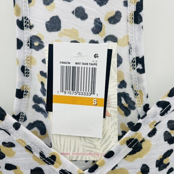Miken Juniors' Size Small Animal-Print Swimsuit Cover-Up Dress in White $28 - Picture 7 of 8